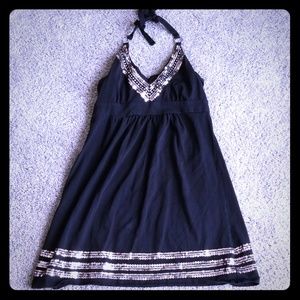 VS Bra Top Black Halter Top Dress